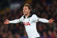 LONDON, ENGLAND - APRIL 26:  Christian Eriksen of Tottenham Hotspur celebrates scoring his sides first goal during the Premier League match between Crystal Palace and Tottenham Hotspur at Selhurst Park on April 26, 2017 in London, England.  (Photo by Clive Rose/Getty Images)